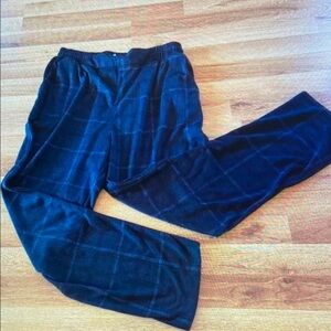 Men's Black Plaid Pants